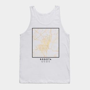 BOGOTA COLOMBIA CITY STREET MAP ART Tank Top